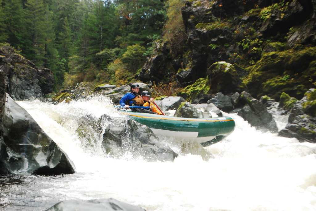 Aaron Babcock and Thomas Hood on the South Fork Smith.