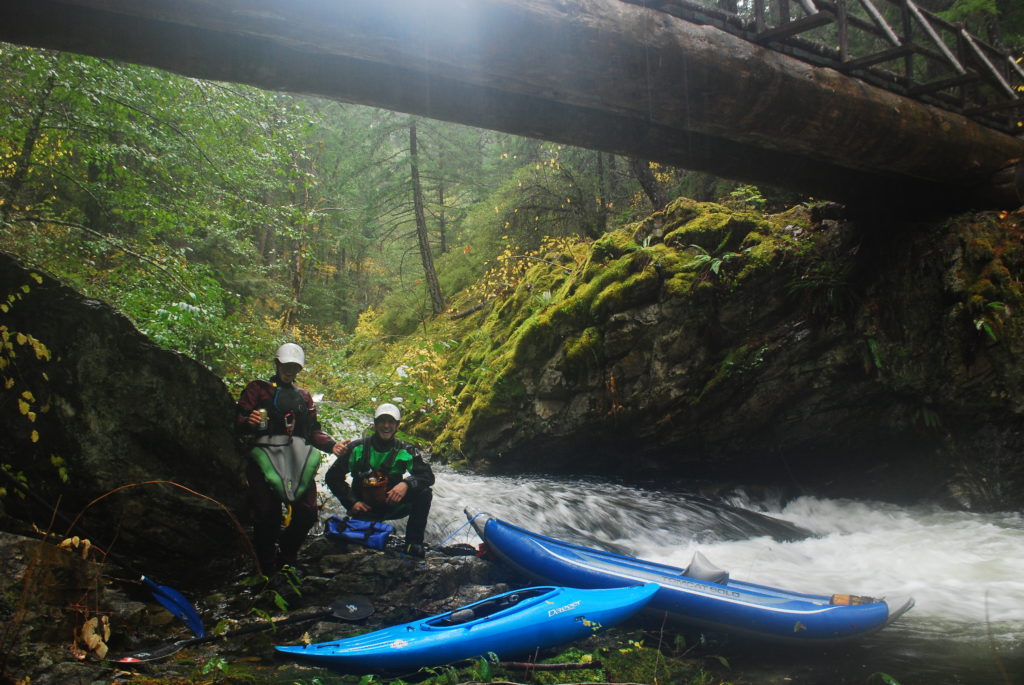 At the put-in for the Butte Fork of the Applegate